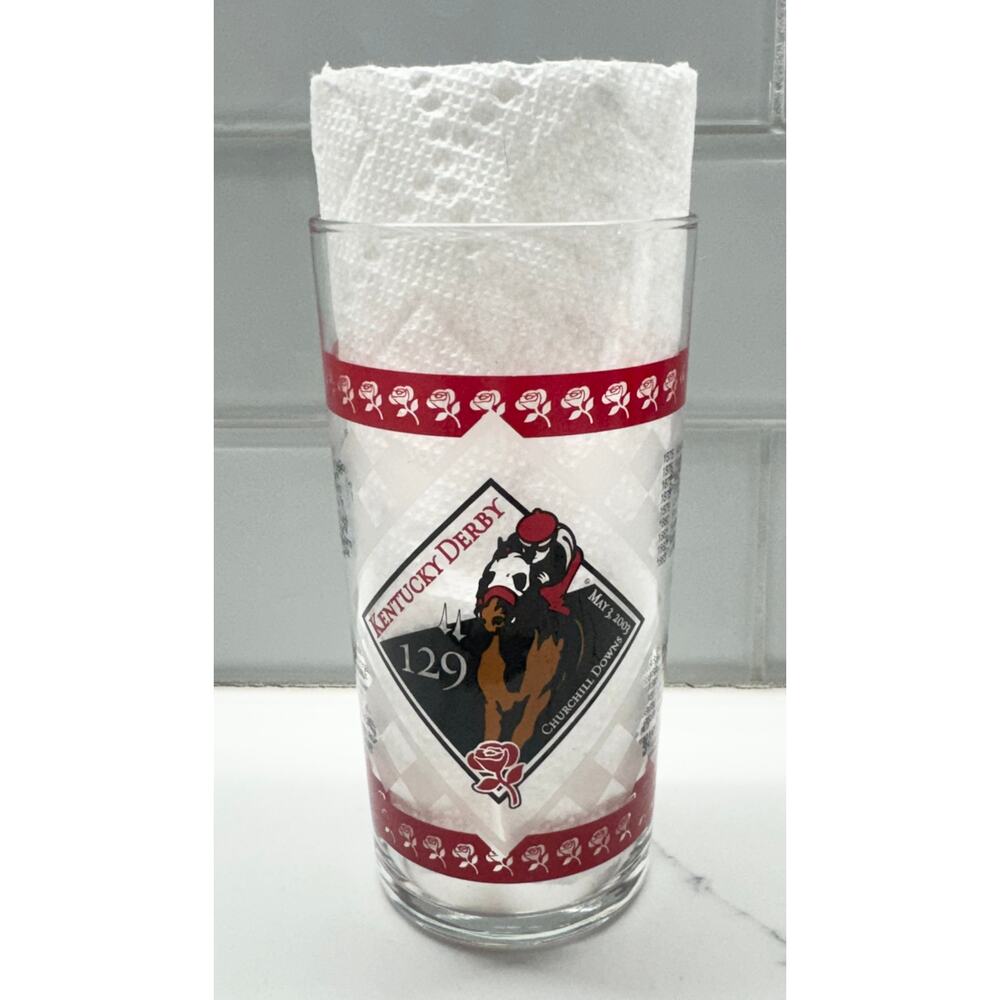 2003 Official KY Derby Mint Julep Glasses: 129th Running of the Kentucky Derby